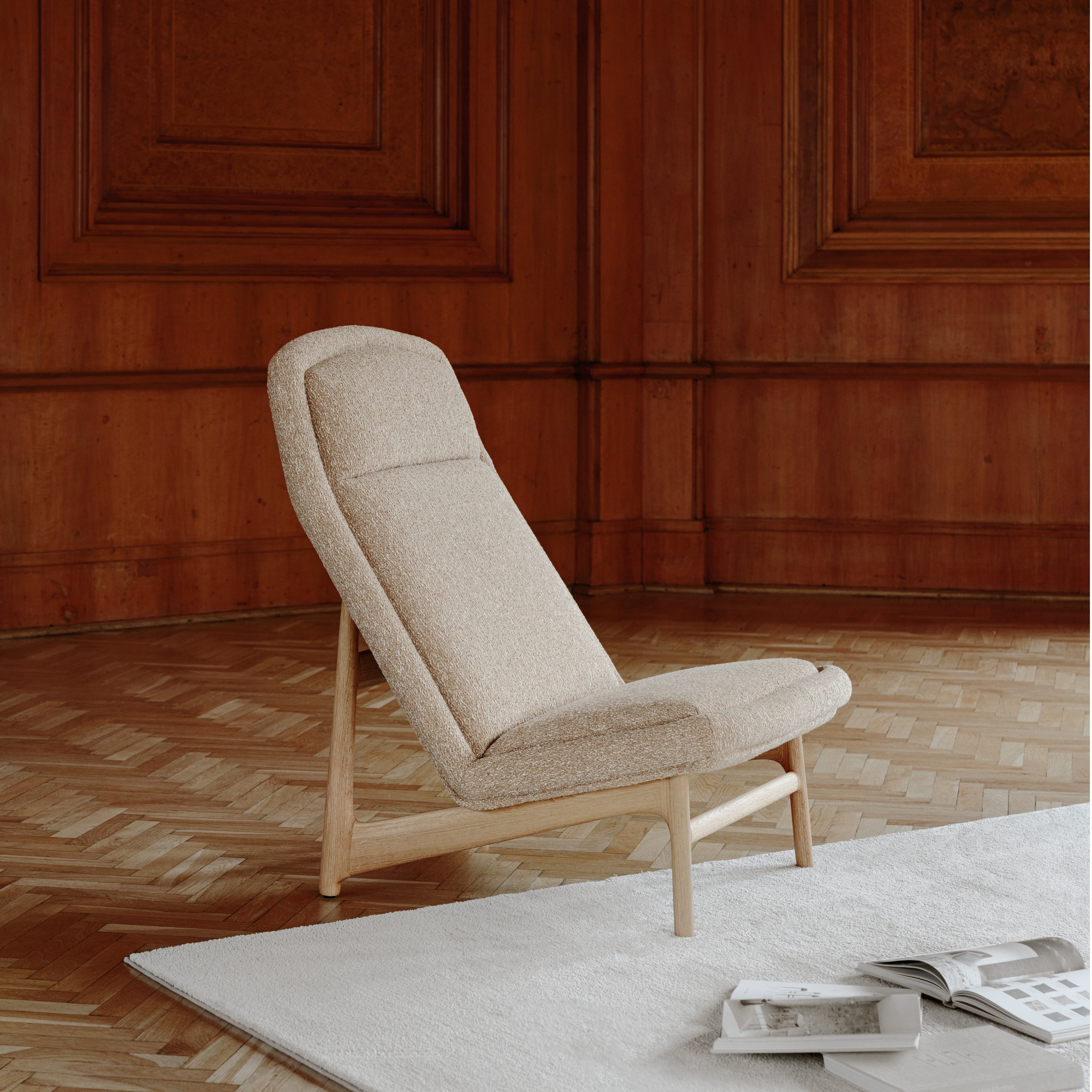 Fotelj z zankami, Material: Izbira materiala