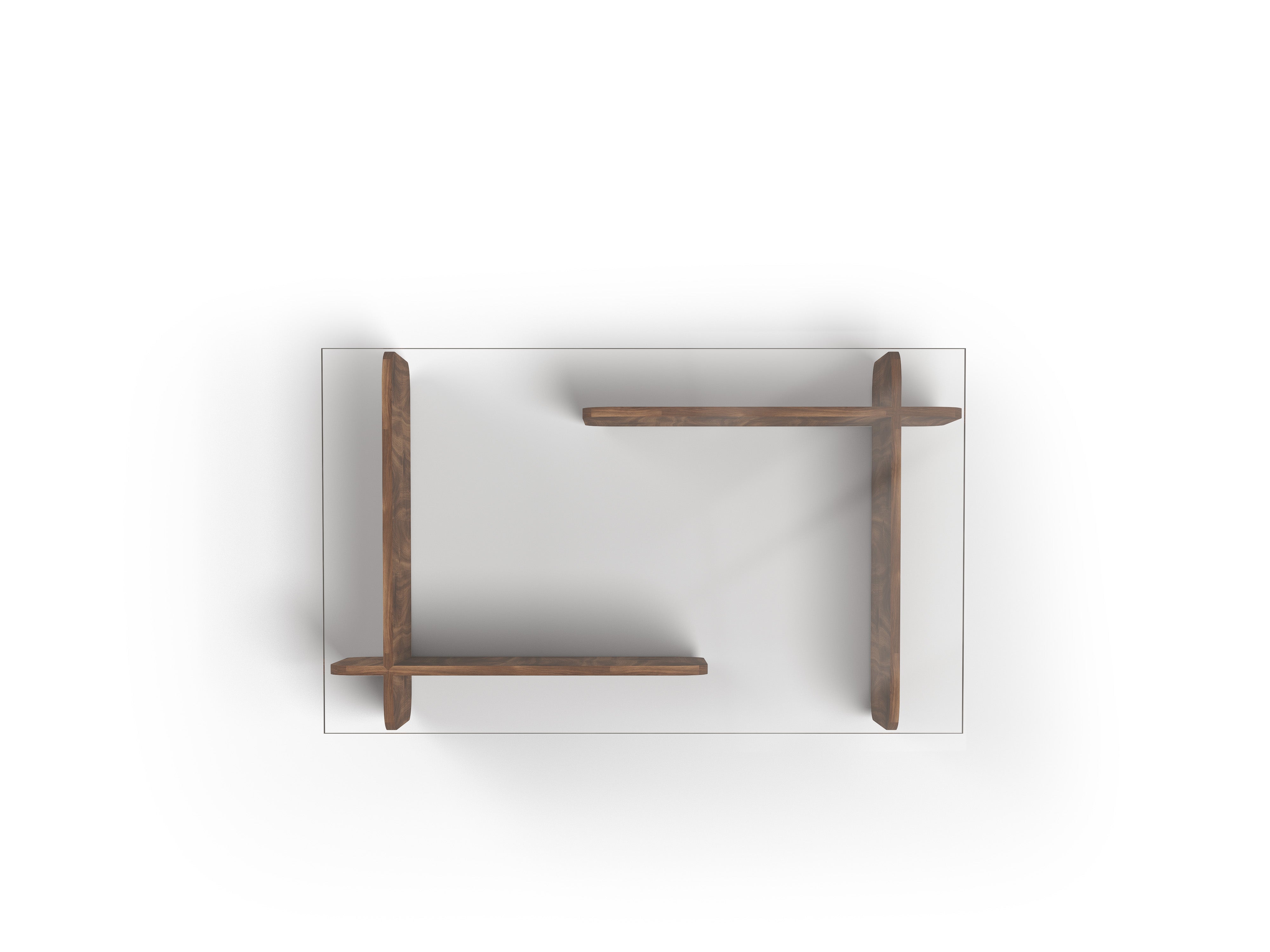 Klubska mizica Wiliam, Material: steklo