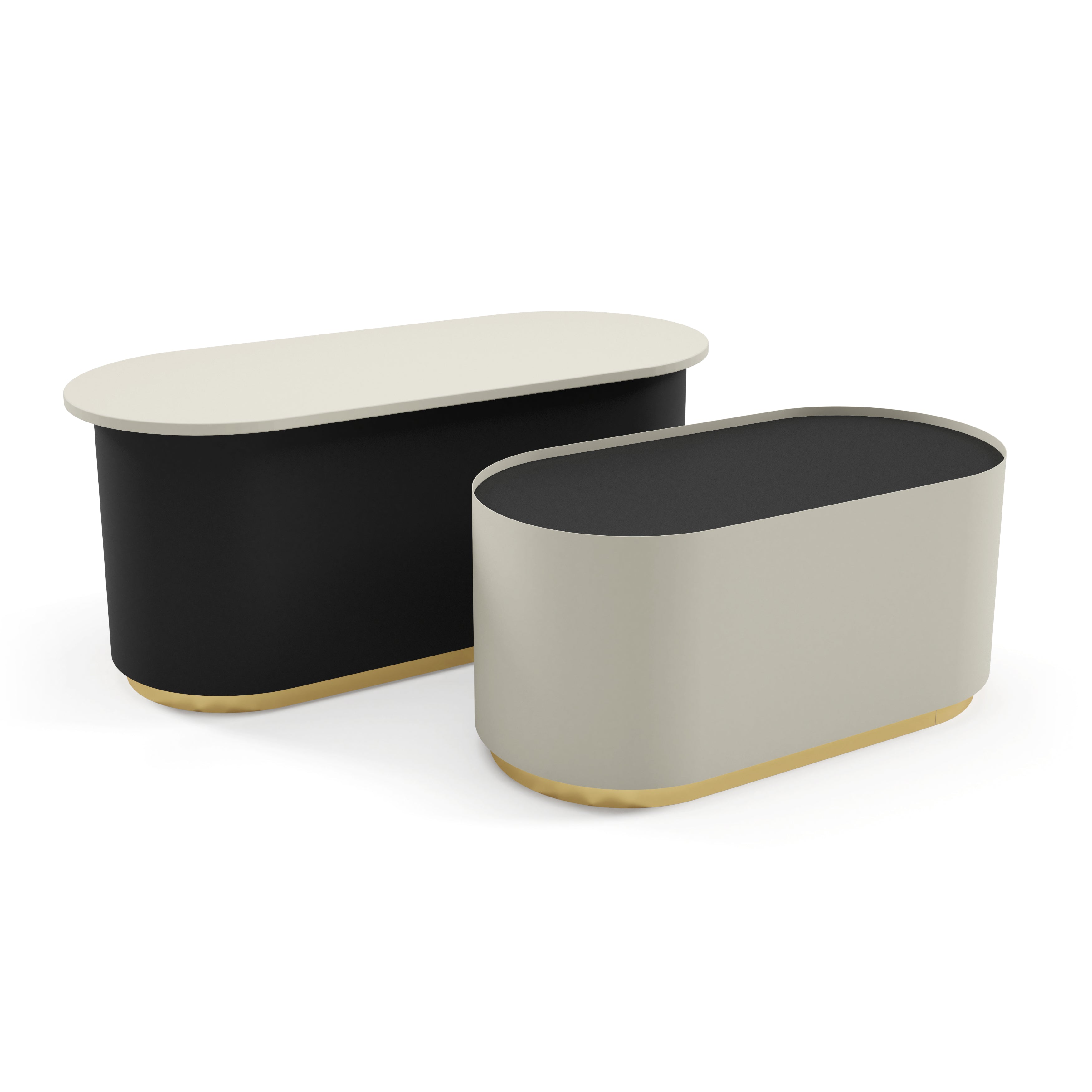 Set od 2 klub stolić Milo, Materijal: Laminirana ploča