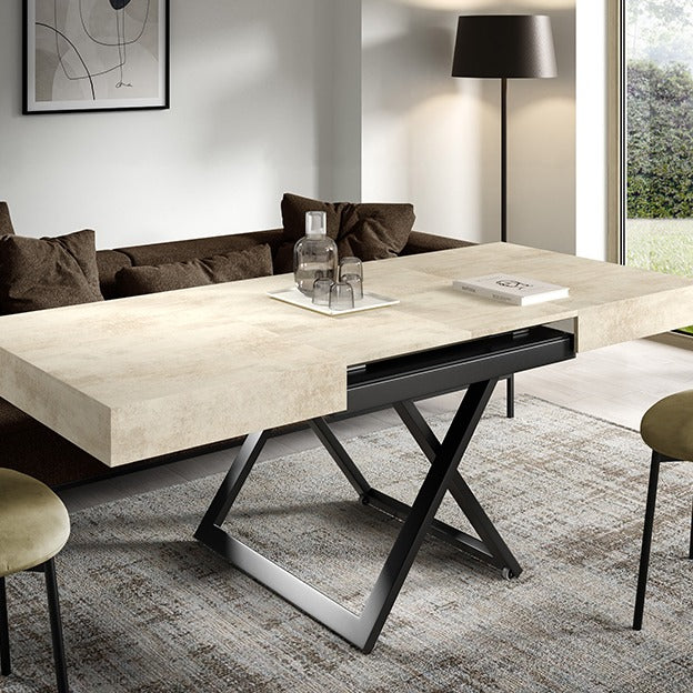 Klubska mizica Sanna U 120/200x90cm, Material: Izbira materiala