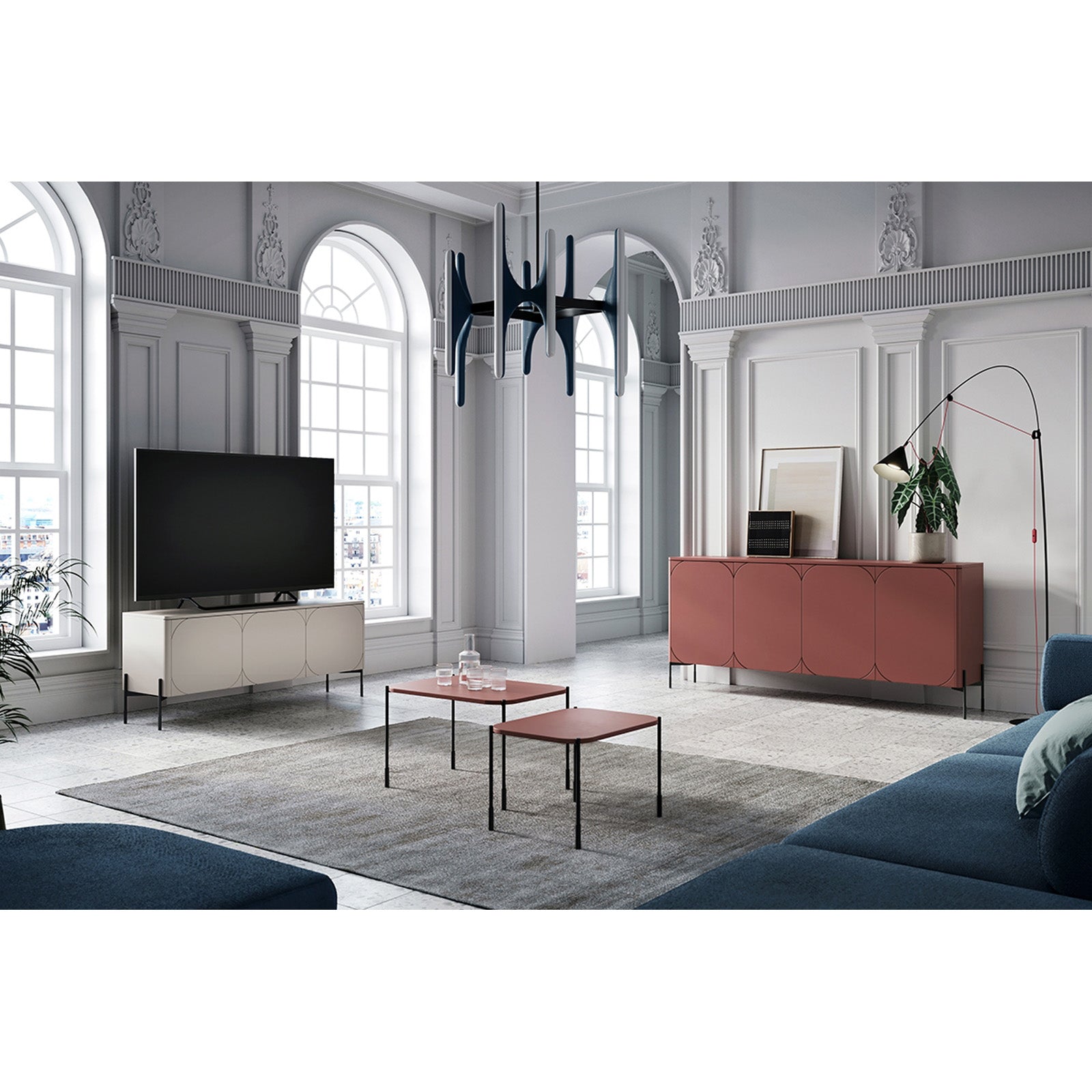 Klubska mizica Sonatia 70 cm, Material: MDF