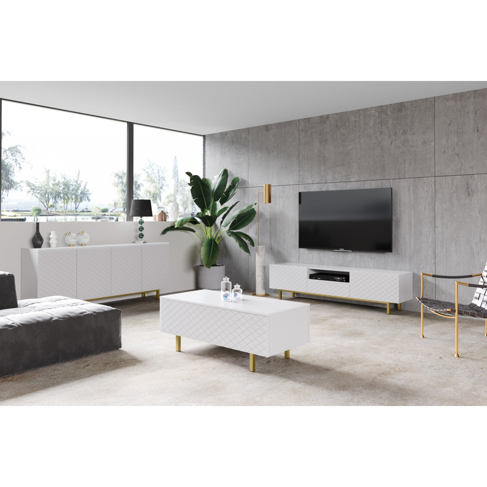 Klubska mizica Scalia 120 cm, Material: MDF